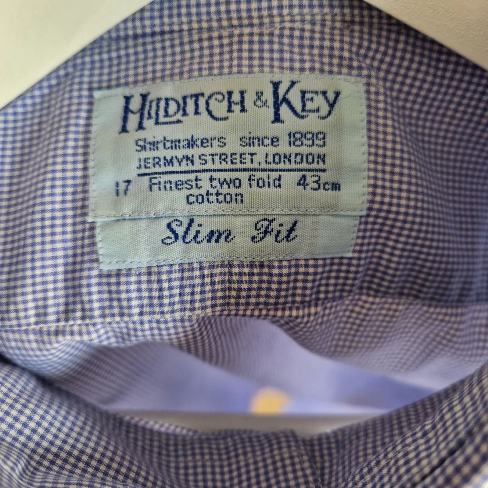 Hilditch & Key Hilditch & Key Slim fit Shirt Size US XL / EU 56 / 4 - 2 Thumbnail