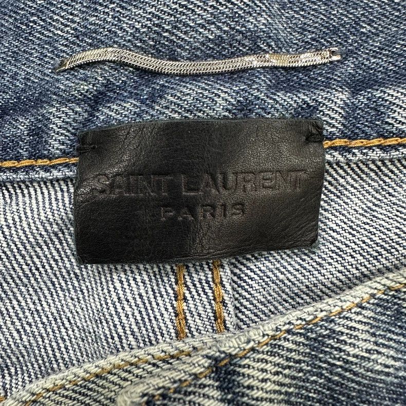 Saint Laurent Paris Saint Laurent Blue Wash Slim Fit Jeans Size US 32 / EU 48 - 3 Thumbnail