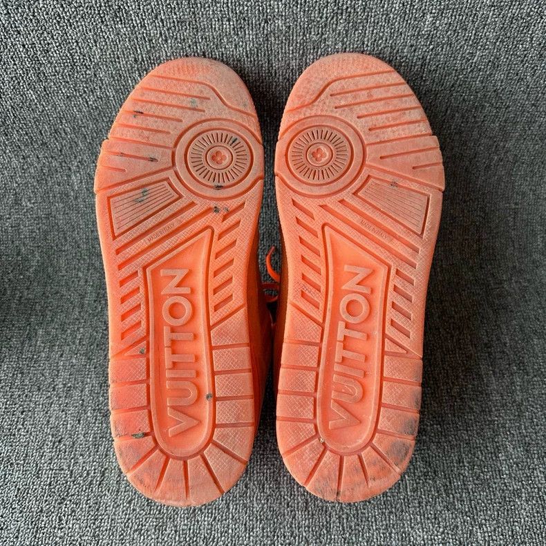 Louis Vuitton LOUIS VUITTON LV Trainer Fashion Sneakers Orange Size US 9.5 / EU 42-43 - 5 Thumbnail