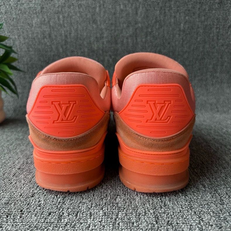 Louis Vuitton LOUIS VUITTON LV Trainer Fashion Sneakers Orange Size US 9.5 / EU 42-43 - 3 Thumbnail