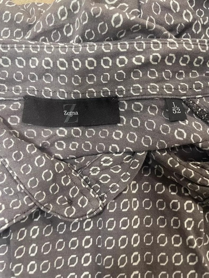 Ermenegildo Zegna Ermenegildo Zegna Short Sleeve Polo Shirt Size US L / EU 52-54 / 3 - 3 Thumbnail