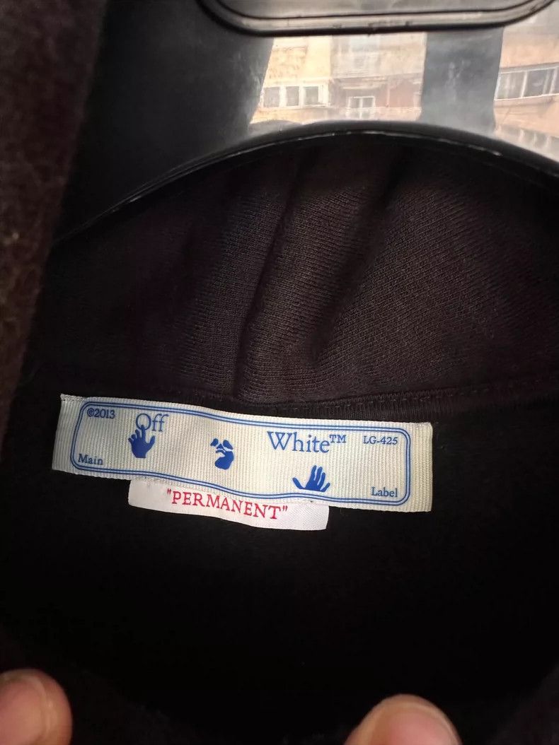 Off-White Off White Black Hoodie with Logo Size US S / EU 44-46 / 1 - 3 Thumbnail