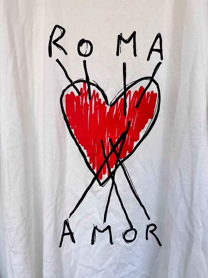 Fendi Fendi Roma Love White Short Sleeve T-Shirt Size US L / EU 52-54 / 3 - 2 Thumbnail