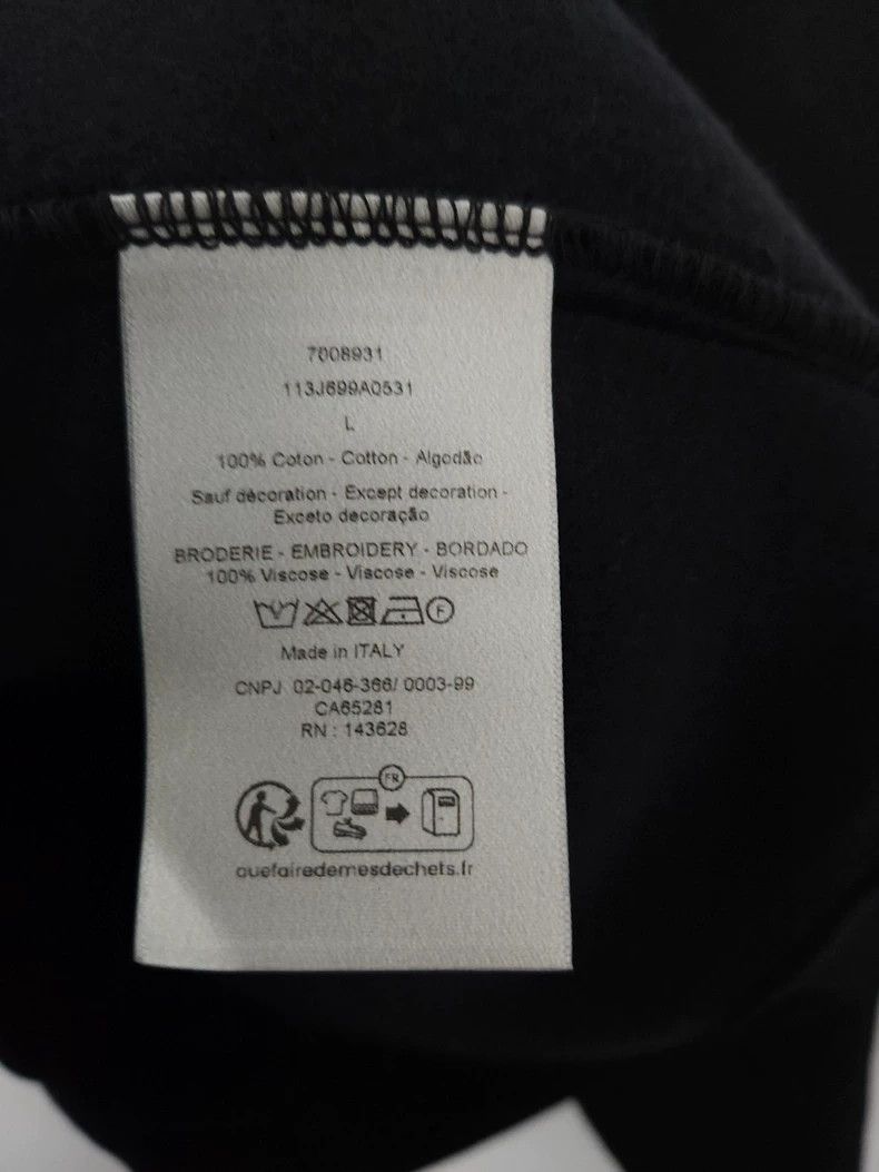 Dior DIOR CD Embroidered Sweatshirt Black Size US L / EU 52-54 / 3 - 4 Thumbnail