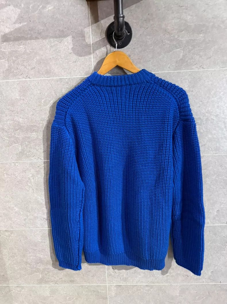 Moncler Bottega Veneta Thick Blue Wool Sweater Size US L / EU 52-54 / 3 - 2 Thumbnail