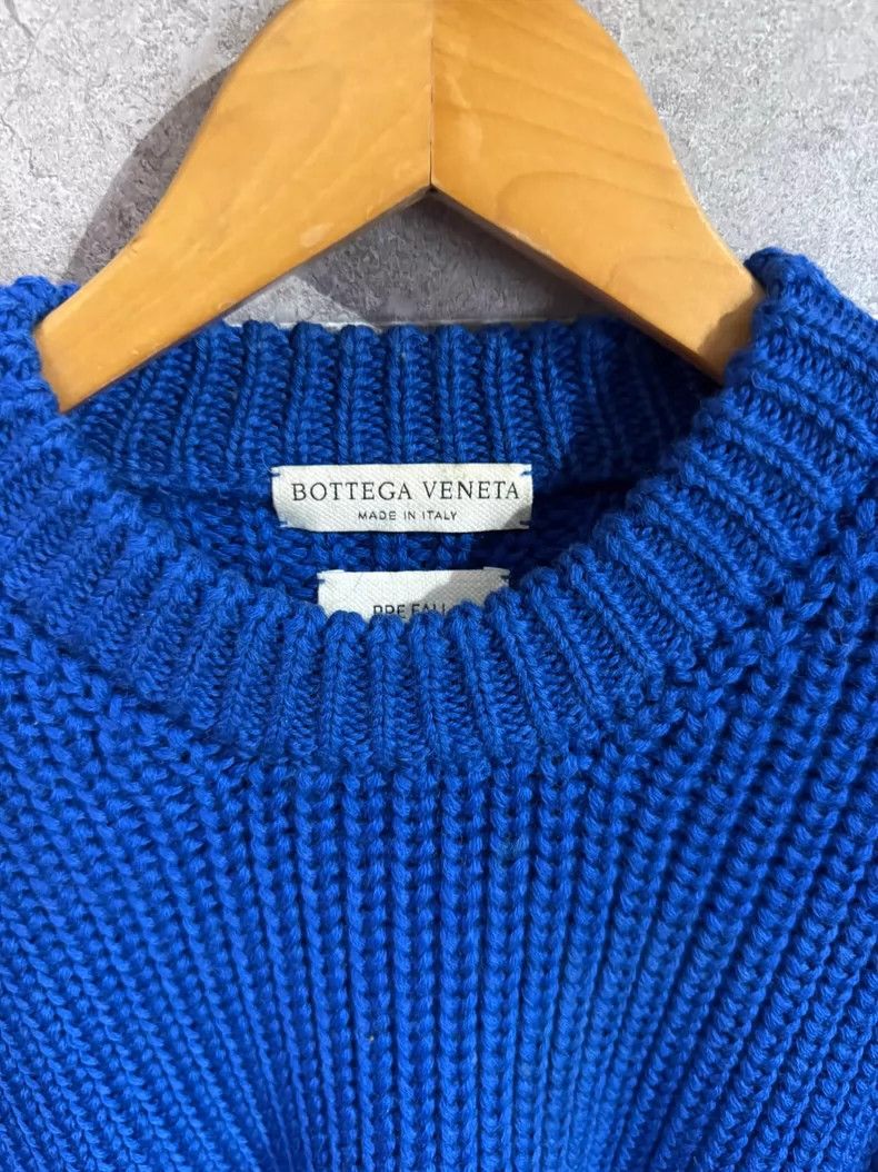 Moncler Bottega Veneta Thick Blue Wool Sweater Size US L / EU 52-54 / 3 - 3 Thumbnail