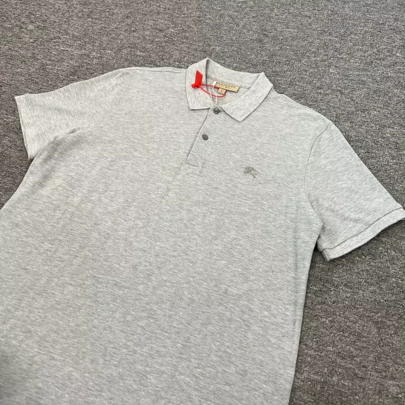 Burberry Burberry Gray Short Sleeve Polo Shirt XL Size US XL / EU 56 / 4 - 3 Thumbnail