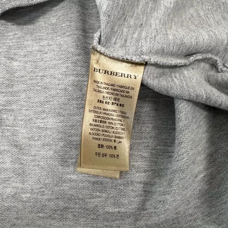 Burberry Burberry Gray Short Sleeve Polo Shirt XL Size US XL / EU 56 / 4 - 6 Thumbnail