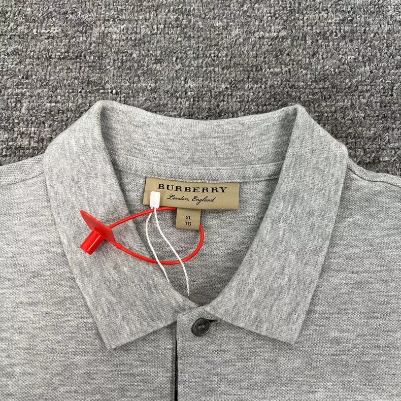 Burberry Burberry Gray Short Sleeve Polo Shirt XL Size US XL / EU 56 / 4 - 5 Thumbnail