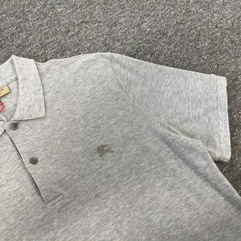 Burberry Burberry Gray Short Sleeve Polo Shirt XL Size US XL / EU 56 / 4 - 4 Thumbnail