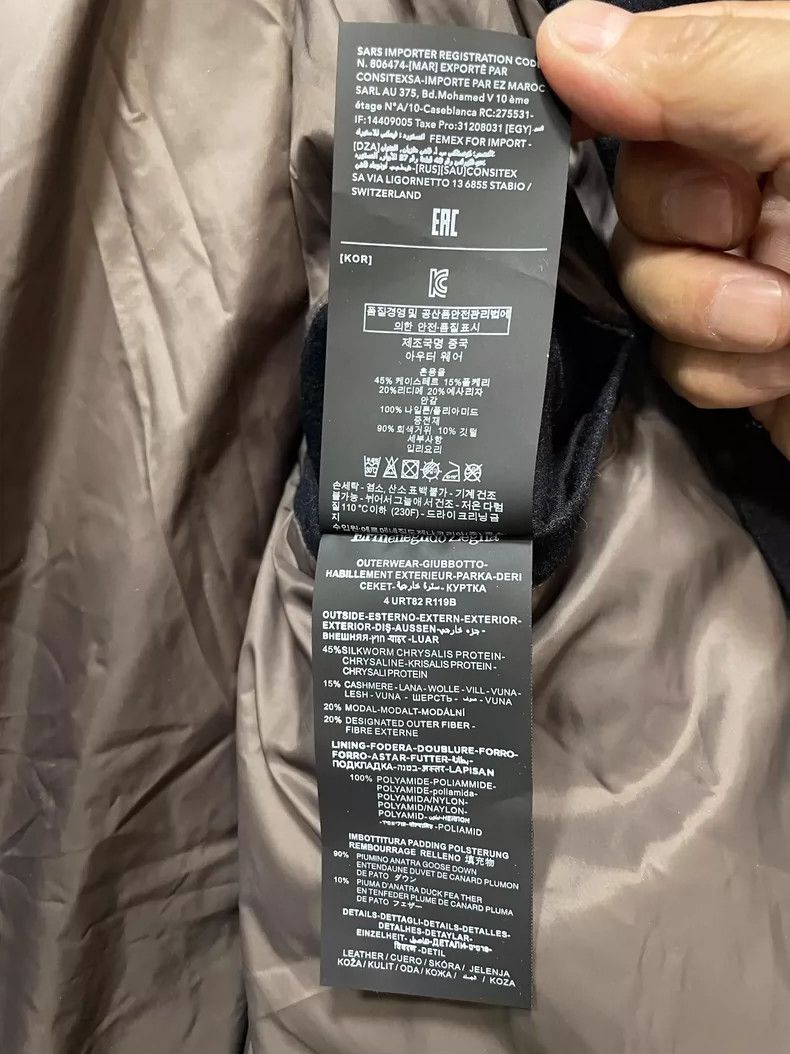 Ermenegildo Zegna Zegna Cashmere Down Jacket Winter Coat Size US XXL / EU 58 / 5 - 7 Thumbnail
