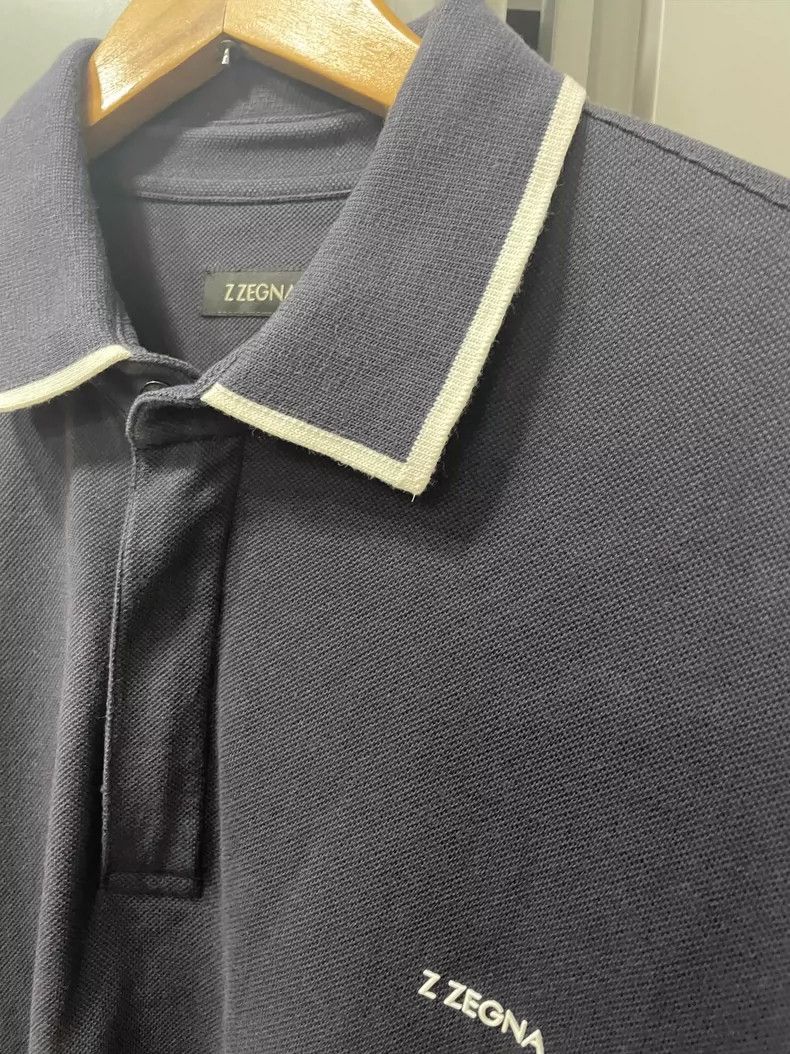 Ermenegildo Zegna Ermenegildo Zegna Long Sleeve Polo Shirt Size US L / EU 52-54 / 3 - 5 Thumbnail