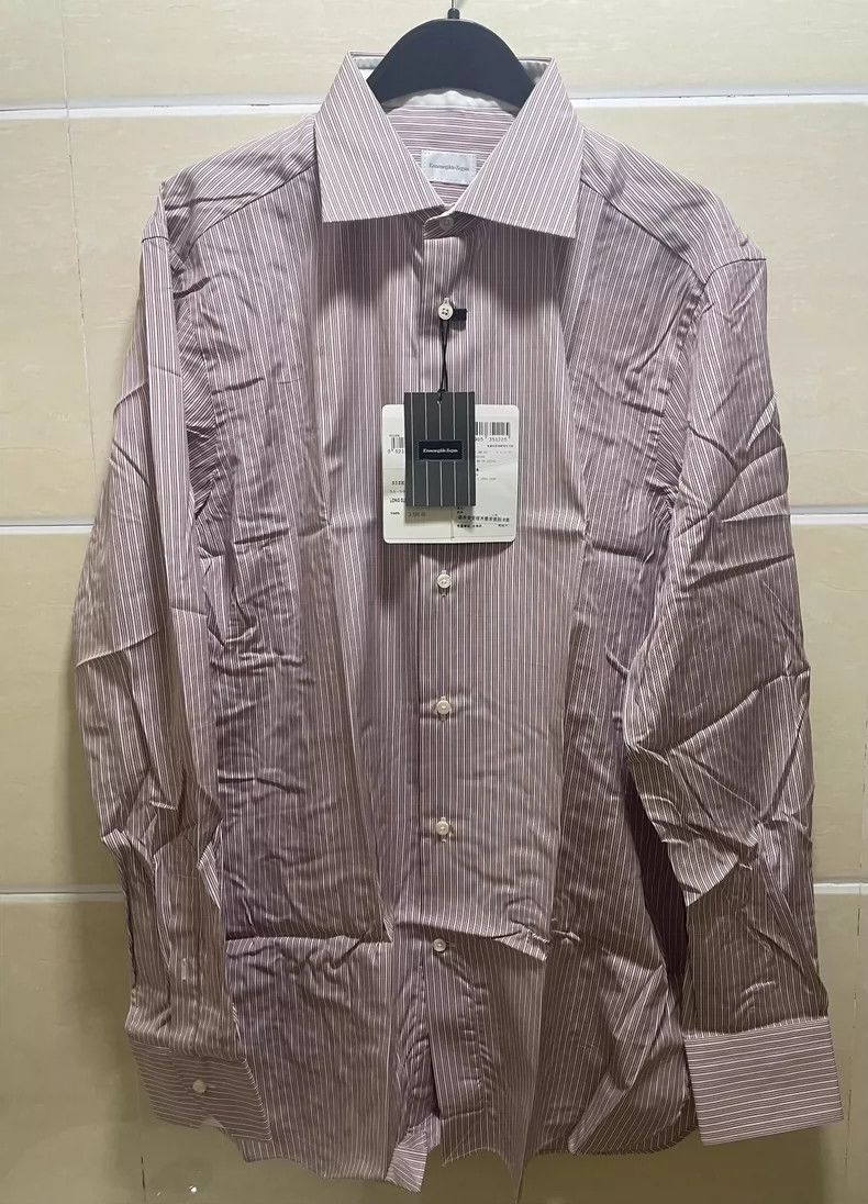 Ermenegildo Zegna Ermenegildo Zegna Long Sleeve Shirt Size US L / EU 52-54 / 3 - 2 Thumbnail