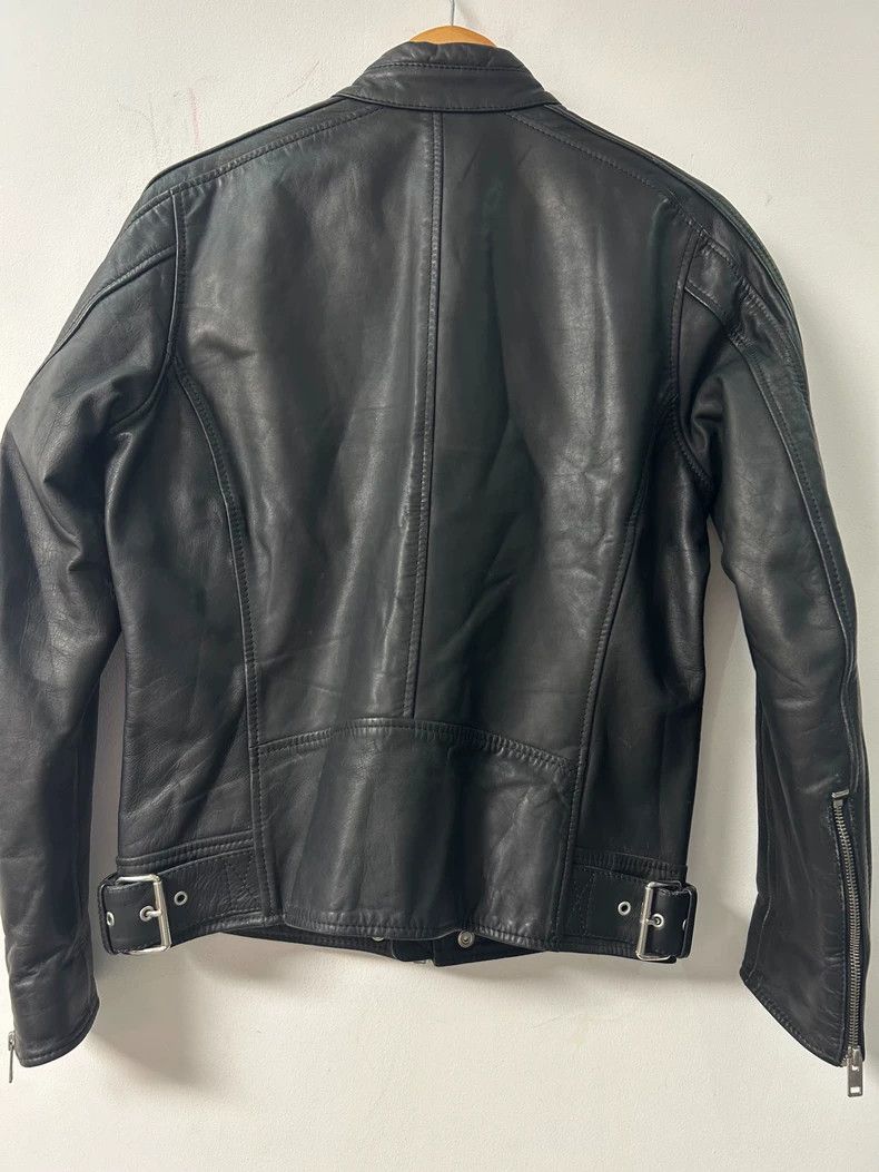 Diesel DIESEL Black Leather Jacket with Red Lining Size US L / EU 52-54 / 3 - 2 Thumbnail