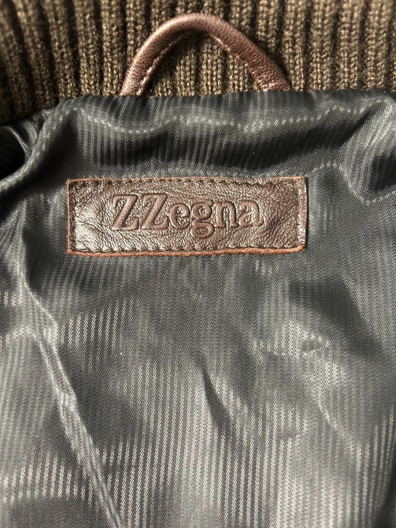 Ermenegildo Zegna ZEGNA Brown Napa Lambskin Leather Jacket Size US L / EU 52-54 / 3 - 3 Thumbnail