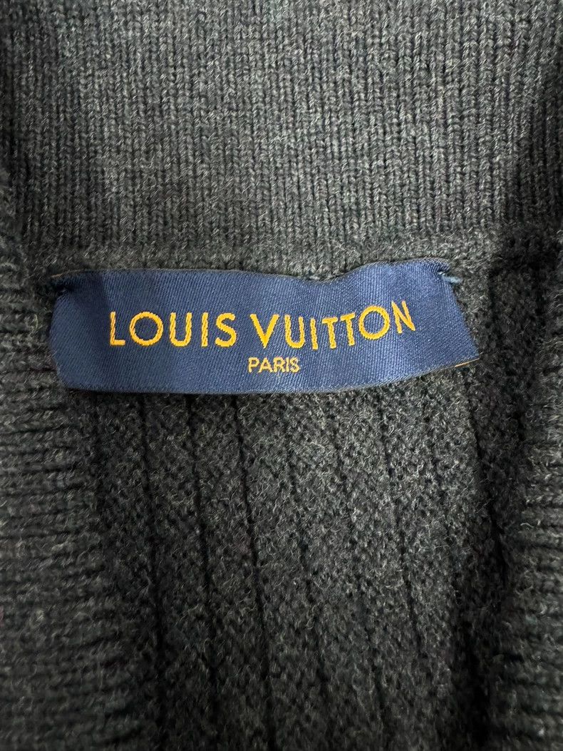 Louis Vuitton Louis Vuitton Black Checkered Cardigan Size US L / EU 52-54 / 3 - 5 Thumbnail