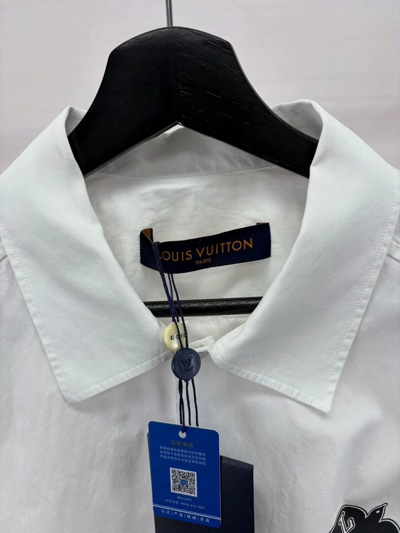 Louis Vuitton Louis Vuitton White Dove Shirt Size M Size US M / EU 48-50 / 2 - 5 Thumbnail