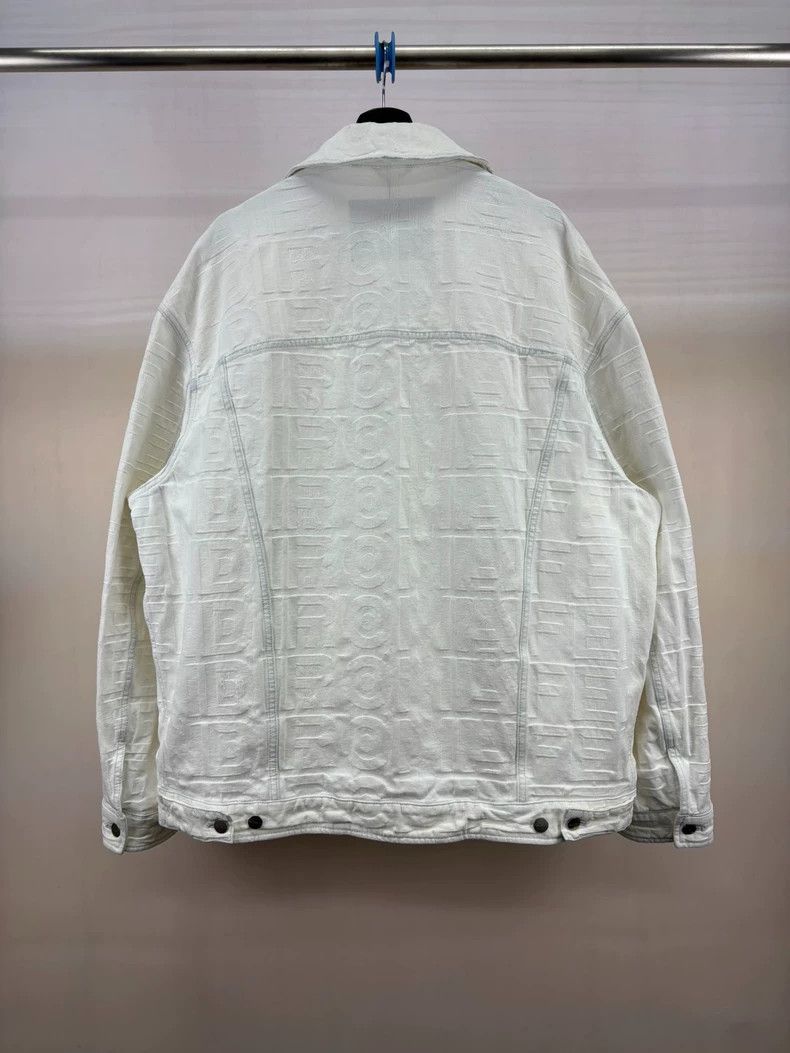 Fendi Fendi White Logo Denim Jacket Size US L / EU 52-54 / 3 - 2 Thumbnail