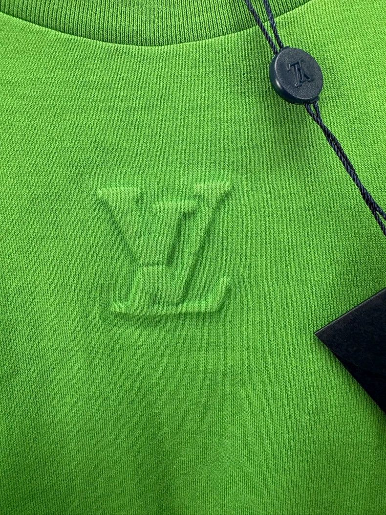 Louis Vuitton Louis Vuitton Green Short Sleeve Logo T-Shirt Size US L / EU 52-54 / 3 - 3 Thumbnail
