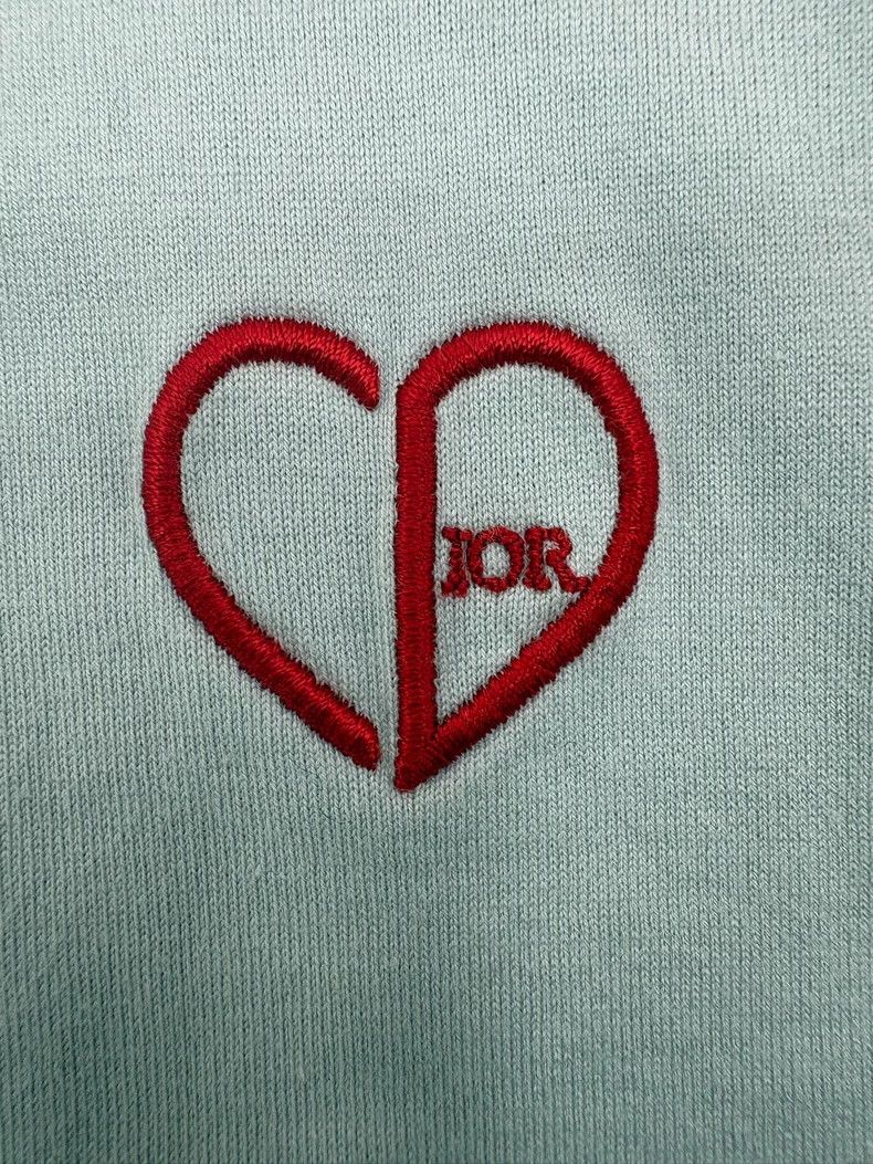 Dior Dior Valentine's Day Heart Embroidered Short Sleeve Size US M / EU 48-50 / 2 - 3 Thumbnail