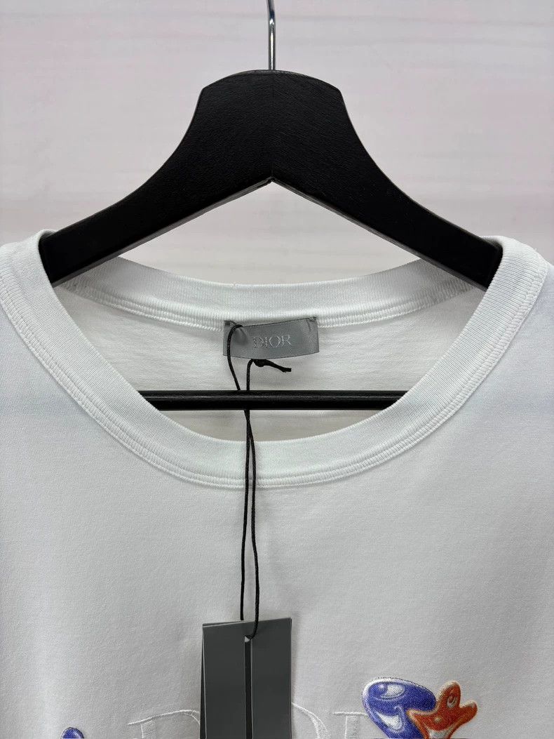 Dior Dior Artist Collaboration Embroidered Logo T-Shirt Size US L / EU 52-54 / 3 - 4 Thumbnail