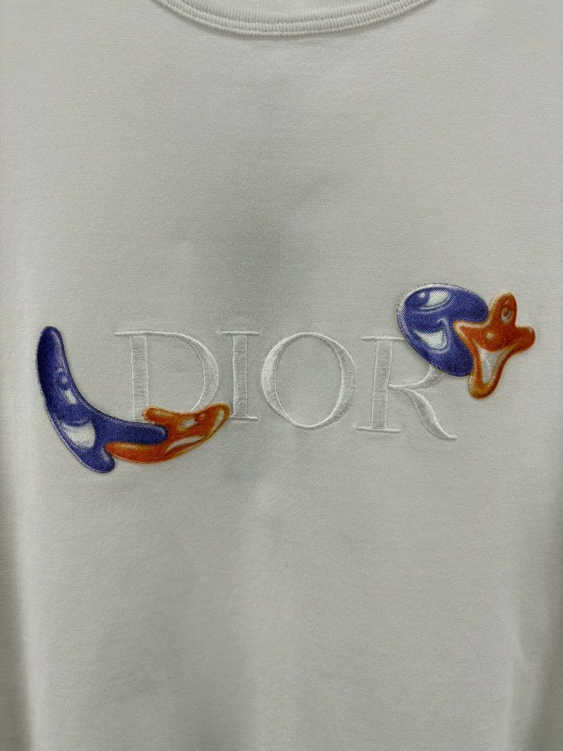 Dior Dior Artist Collaboration Embroidered Logo T-Shirt Size US L / EU 52-54 / 3 - 3 Thumbnail