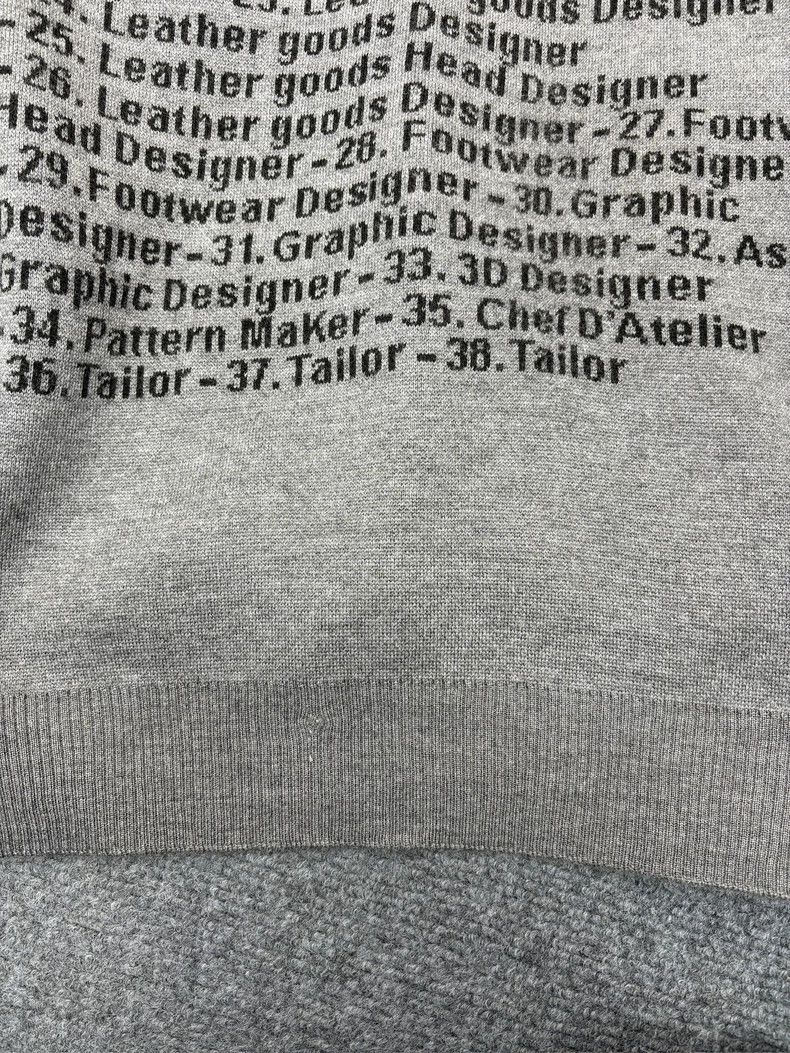 Louis Vuitton Louis Vuitton Gray Knit Sweater with Figures Size US XL / EU 56 / 4 - 6 Thumbnail