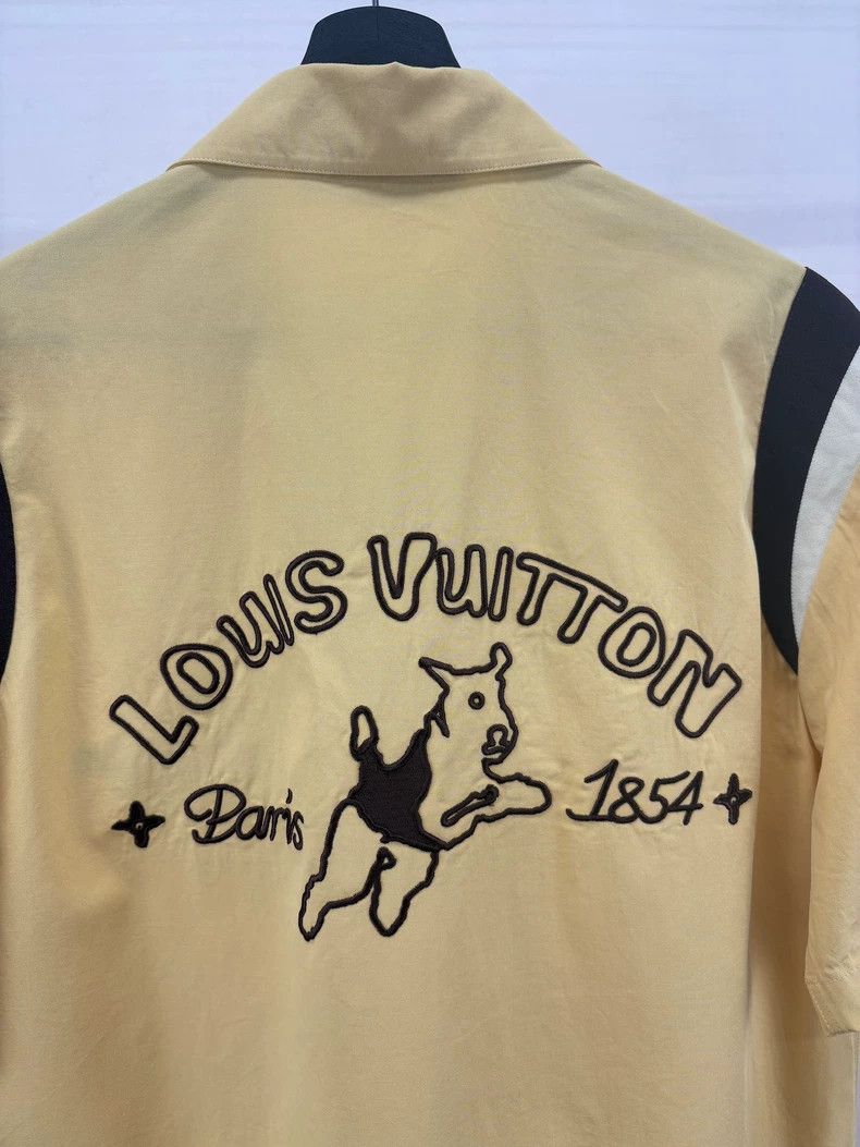 Louis Vuitton Louis Vuitton Tyler Embroidered Dog Short Sleeve Shirt Size US M / EU 48-50 / 2 - 4 Thumbnail
