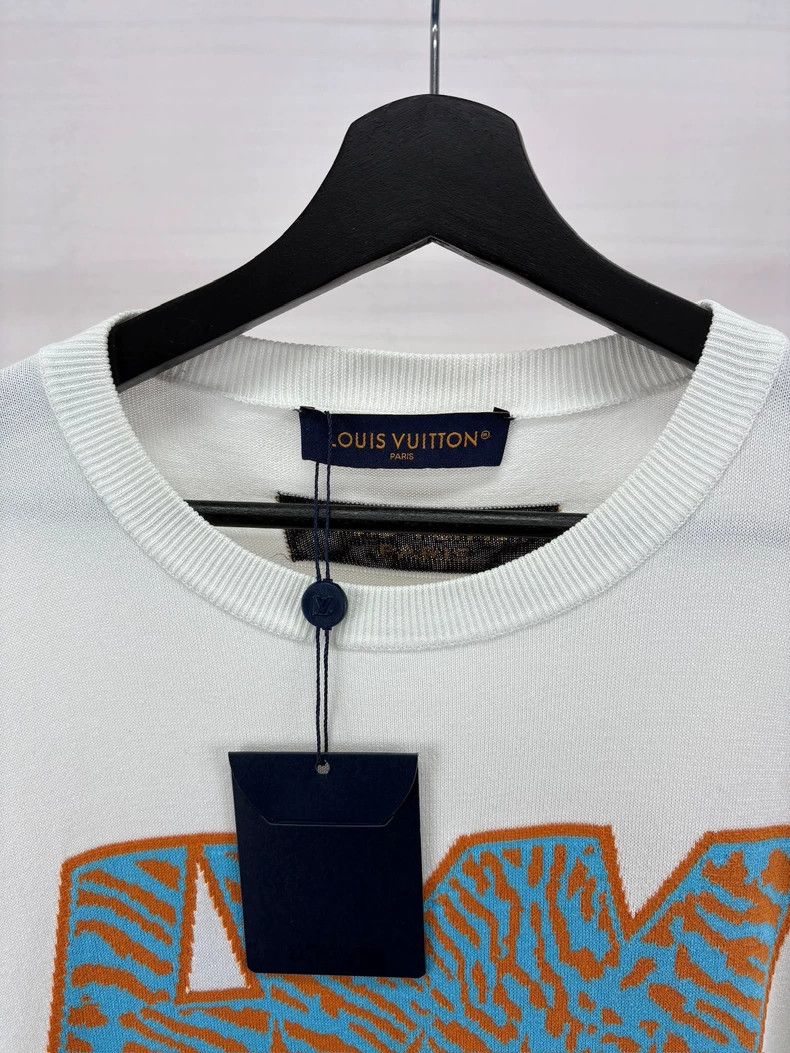 Louis Vuitton Louis Vuitton Tiger Stripe Knit Short Sleeve Shirt Size US M / EU 48-50 / 2 - 4 Thumbnail