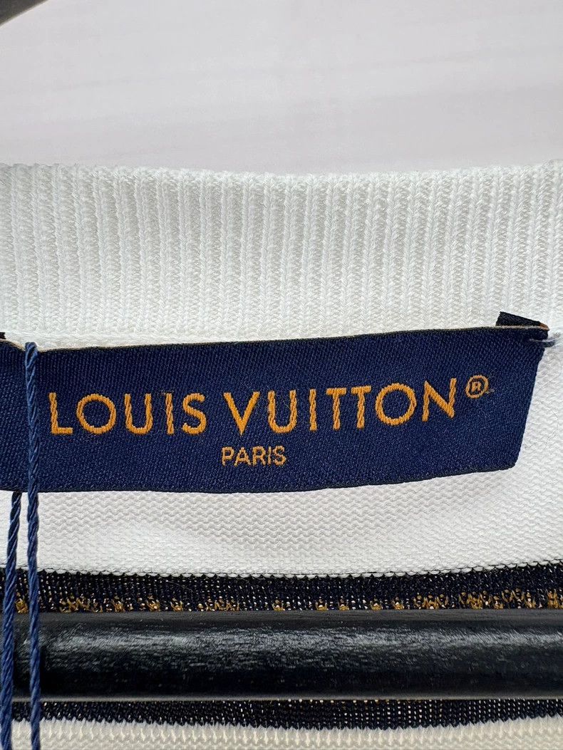 Louis Vuitton Louis Vuitton Tiger Stripe Knit Short Sleeve Shirt Size US M / EU 48-50 / 2 - 5 Thumbnail
