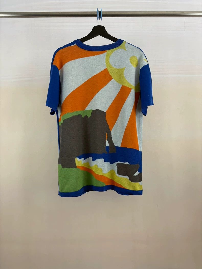 Louis Vuitton Louis Vuitton Blue Note Knit Short Sleeve Shirt Size US S / EU 44-46 / 1 - 2 Thumbnail