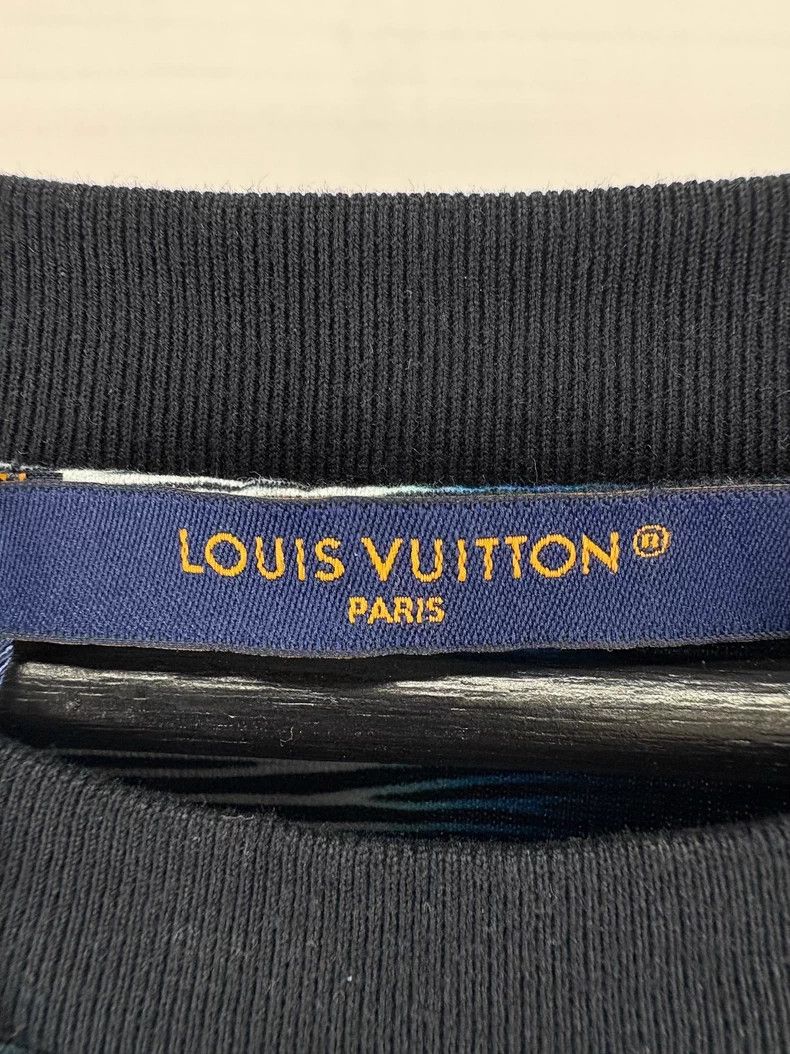 Louis Vuitton Louis Vuitton Black Blue Short Sleeve Checkered Shirt Size US XL / EU 56 / 4 - 5 Thumbnail