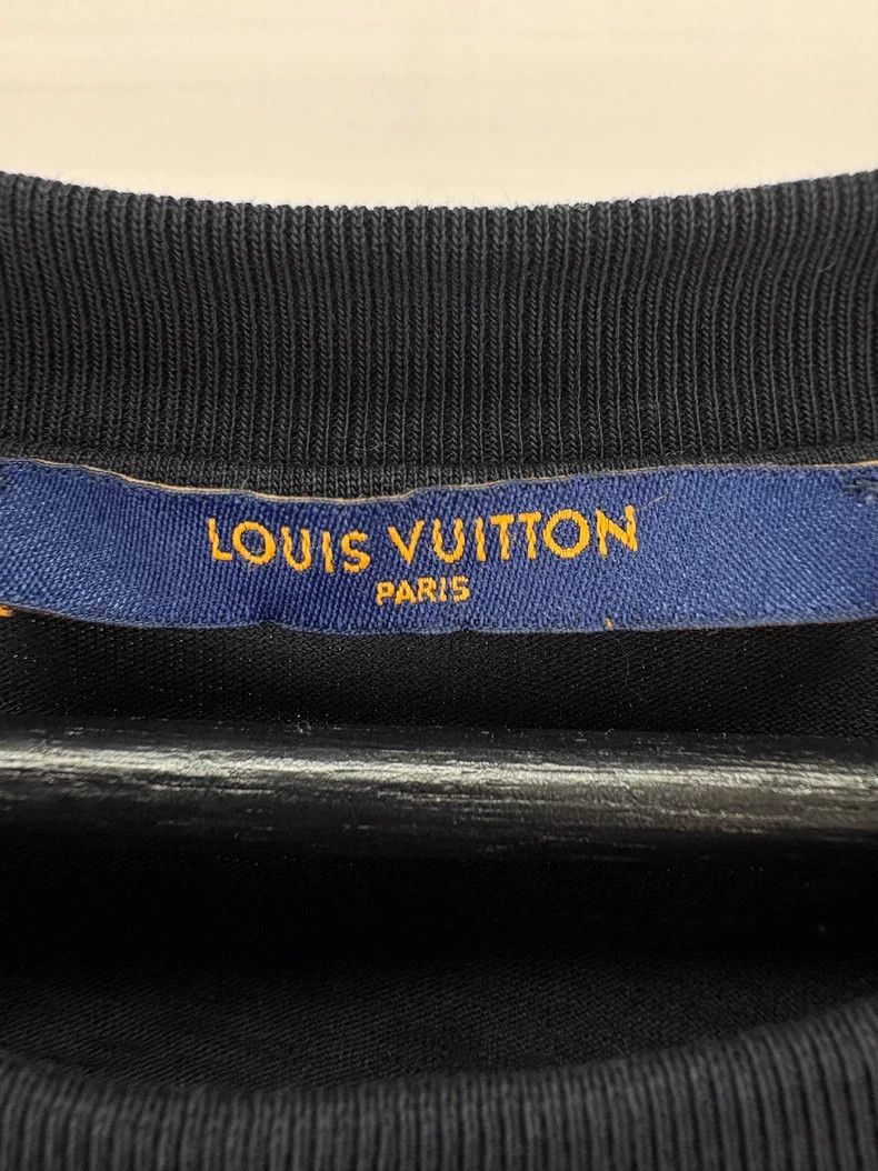 Louis Vuitton Louis Vuitton Black Logo Short Sleeve T-Shirt Size US XXL / EU 58 / 5 - 5 Thumbnail