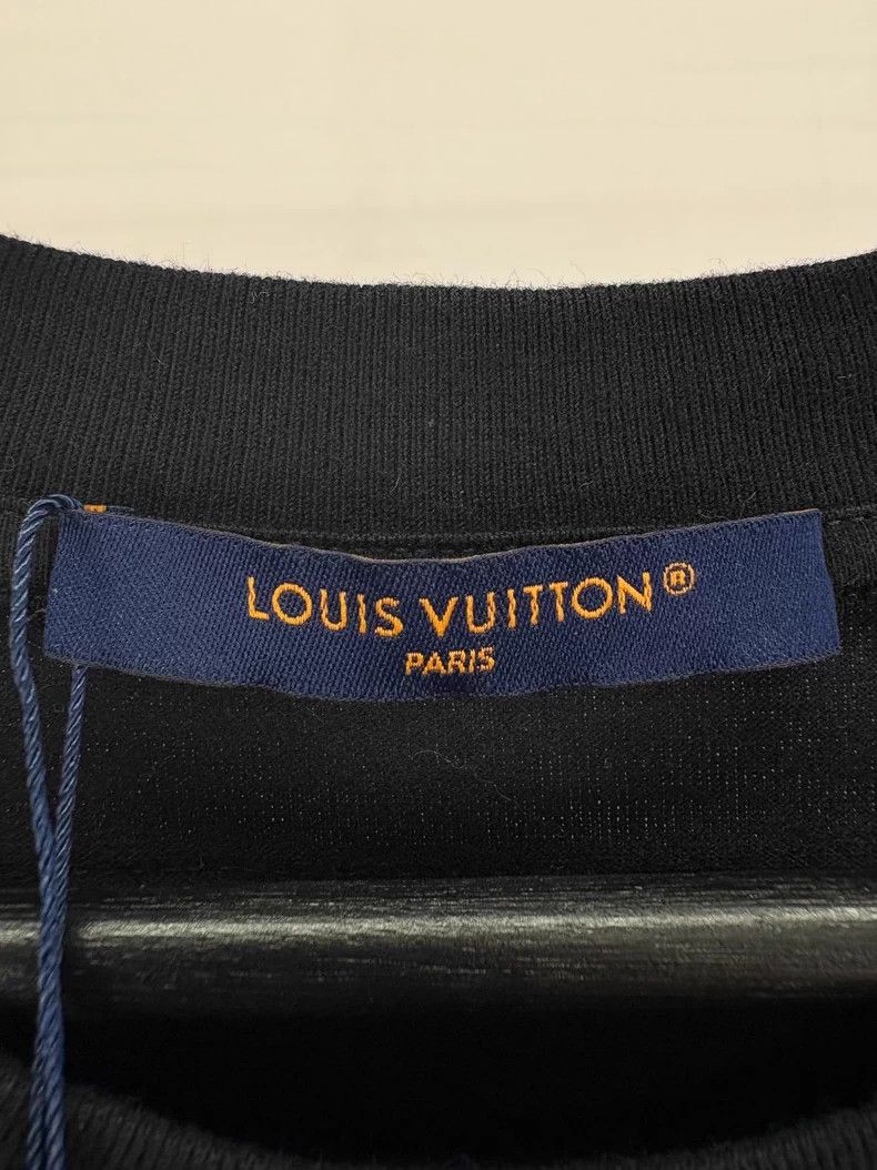 Louis Vuitton Louis Vuitton Black Beaded Short Sleeve Shirt Size US L / EU 52-54 / 3 - 6 Thumbnail