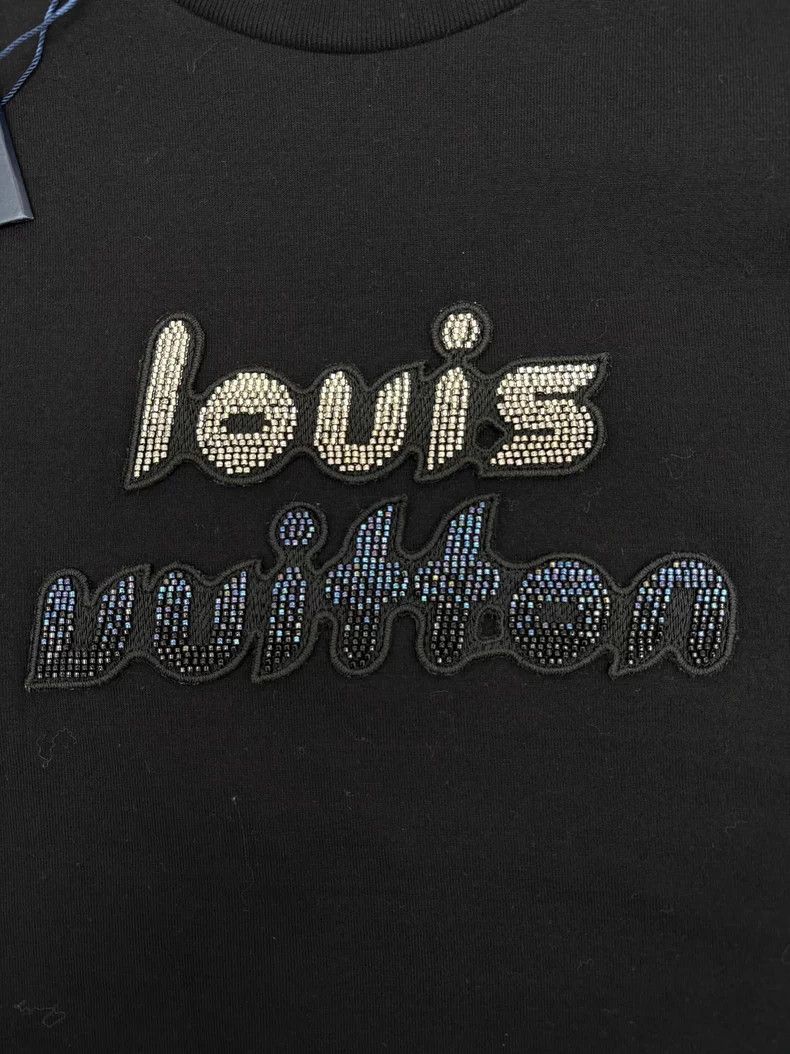 Louis Vuitton Louis Vuitton Black Beaded Short Sleeve Shirt Size US L / EU 52-54 / 3 - 3 Thumbnail