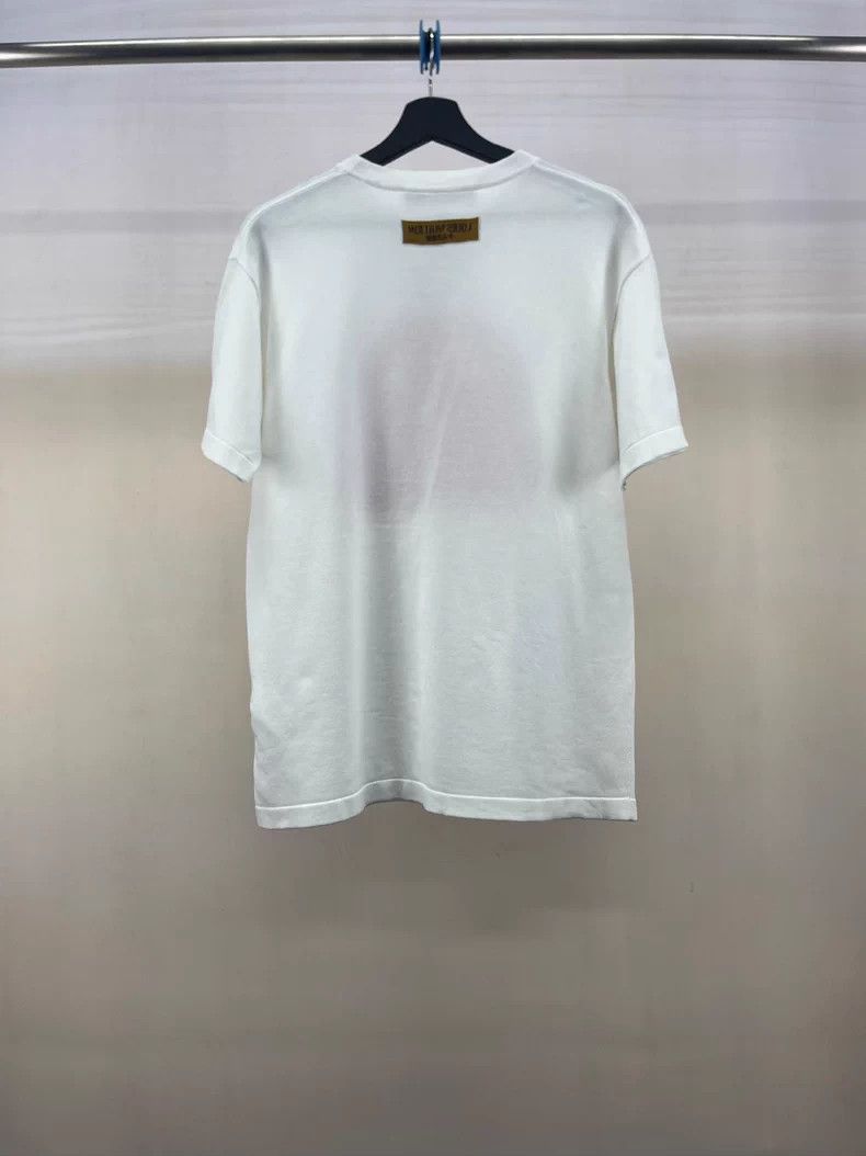 Louis Vuitton Louis Vuitton White Pink Logo Short Sleeve Shirt Size US L / EU 52-54 / 3 - 2 Thumbnail