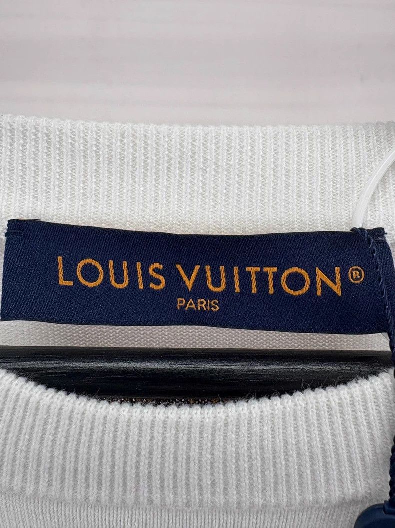 Louis Vuitton Louis Vuitton White Pink Logo Short Sleeve Shirt Size US L / EU 52-54 / 3 - 5 Thumbnail