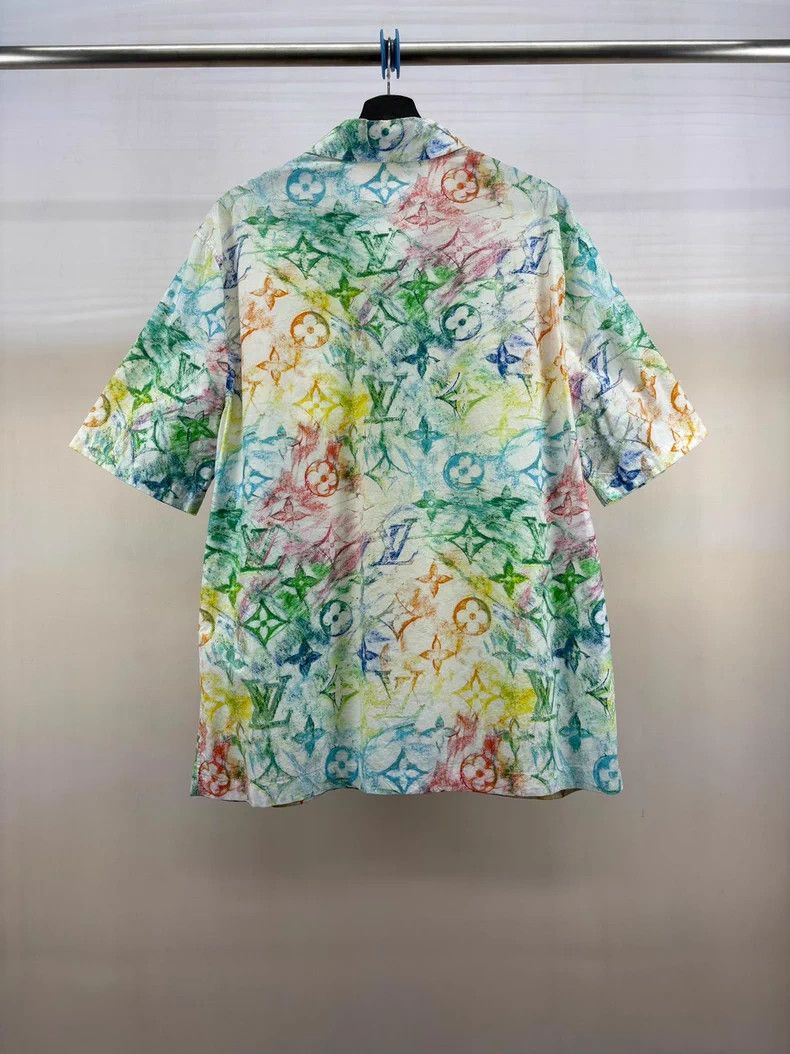 Louis Vuitton Louis Vuitton Crayon Short Sleeve Shirt M Size US M / EU 48-50 / 2 - 2 Thumbnail