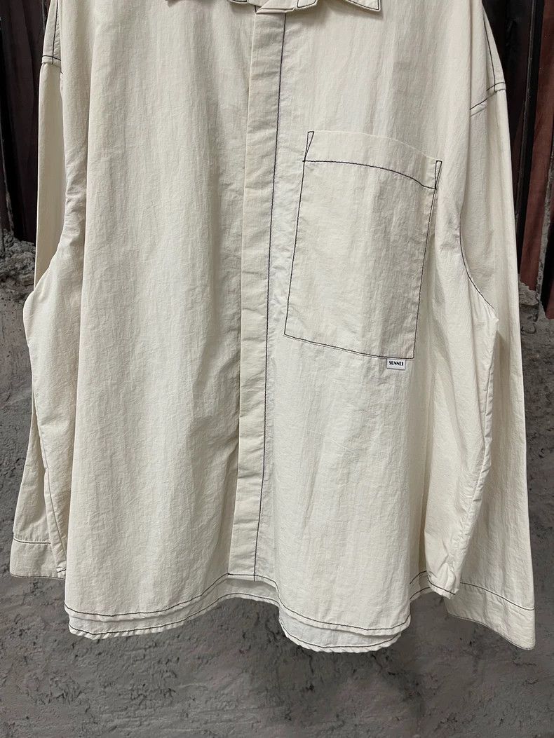 Anonymous Club Sunnei Long Sleeve Shirt in Cream Color Size US M / EU 48-50 / 2 - 4 Thumbnail