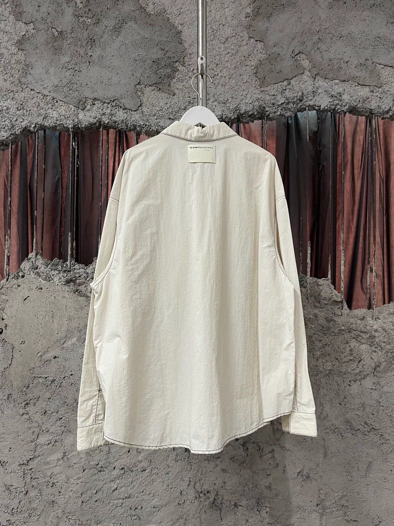 Anonymous Club Sunnei Long Sleeve Shirt in Cream Color Size US M / EU 48-50 / 2 - 2 Thumbnail