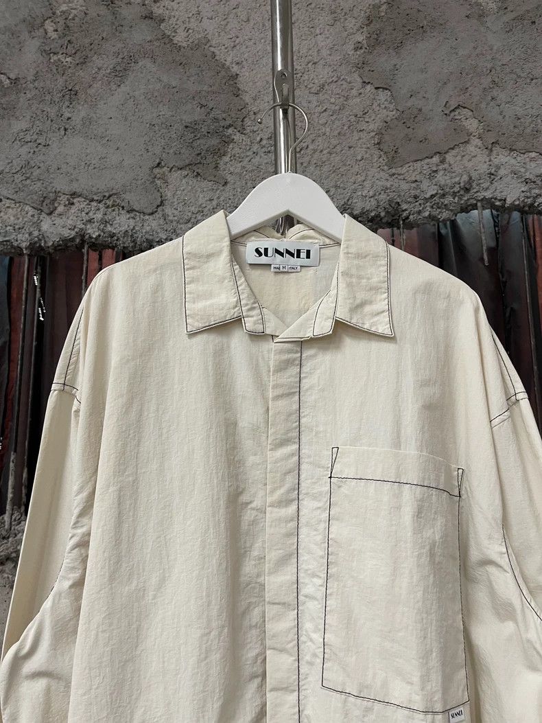 Anonymous Club Sunnei Long Sleeve Shirt in Cream Color Size US M / EU 48-50 / 2 - 3 Thumbnail