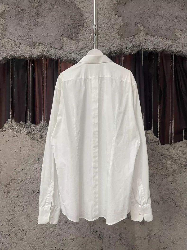 Dolce & Gabbana Dolce & Gabbana Long Sleeve White Shirt Size US M / EU 48-50 / 2 - 2 Thumbnail
