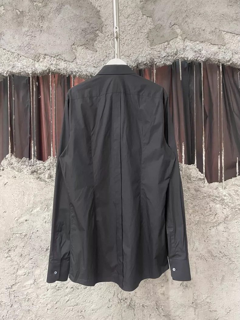 Dolce & Gabbana Black Shirt with Floral Embroidery Size US M / EU 48-50 / 2 - 2 Thumbnail