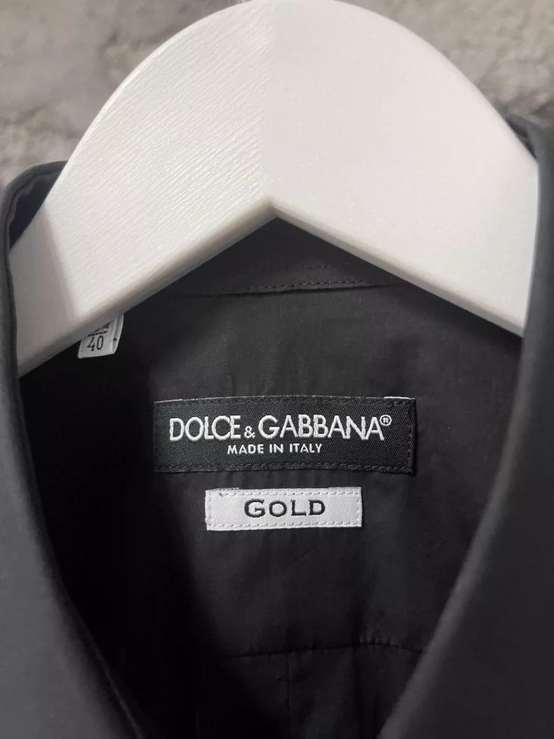 Dolce & Gabbana Black Shirt with Floral Embroidery Size US M / EU 48-50 / 2 - 6 Thumbnail