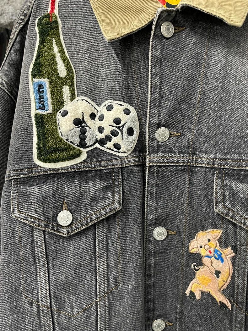 Gucci Gucci Denim Jacket with Unique Embroidery Size US L / EU 52-54 / 3 - 5 Thumbnail