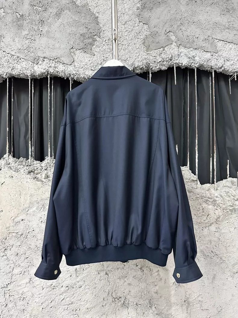 Miu Miu Miu Miu Navy Jacket with Front Pockets Size US M / EU 48-50 / 2 - 2 Thumbnail