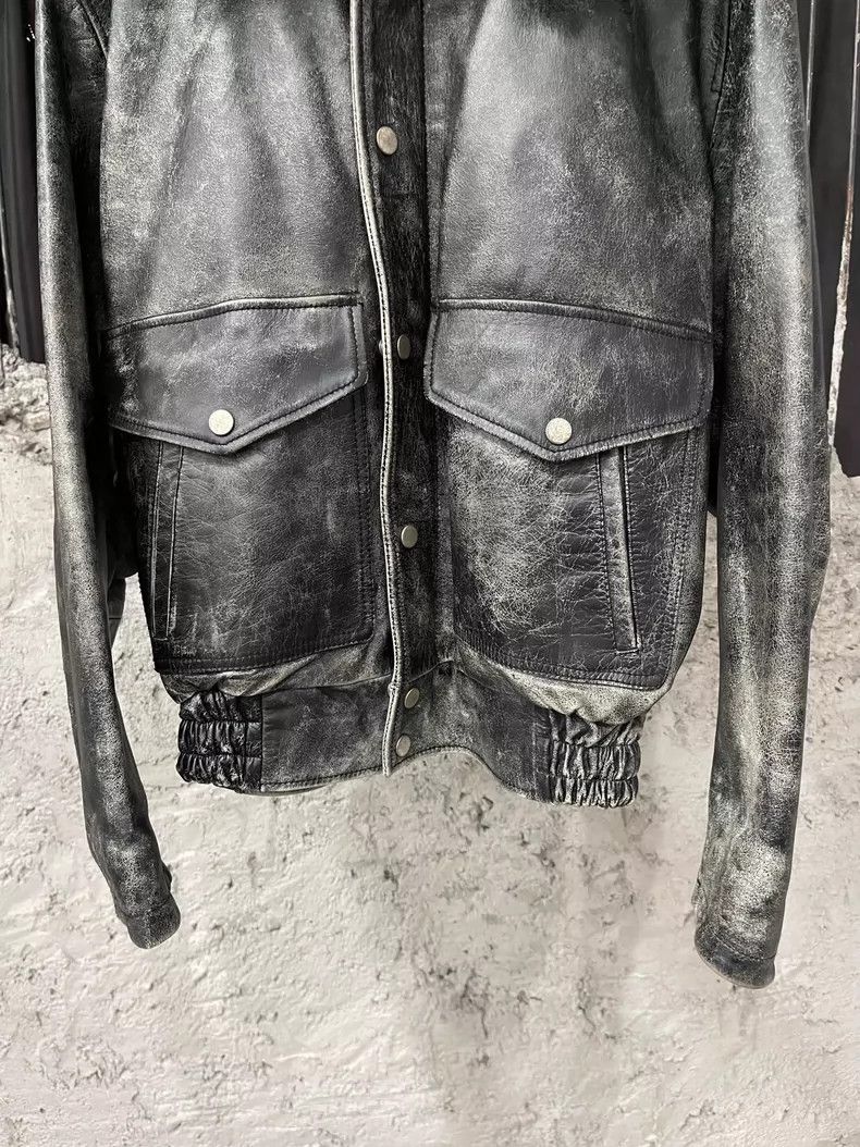 Diesel Vintage Boxy Leather Jacket by Diesel Size US L / EU 52-54 / 3 - 4 Thumbnail