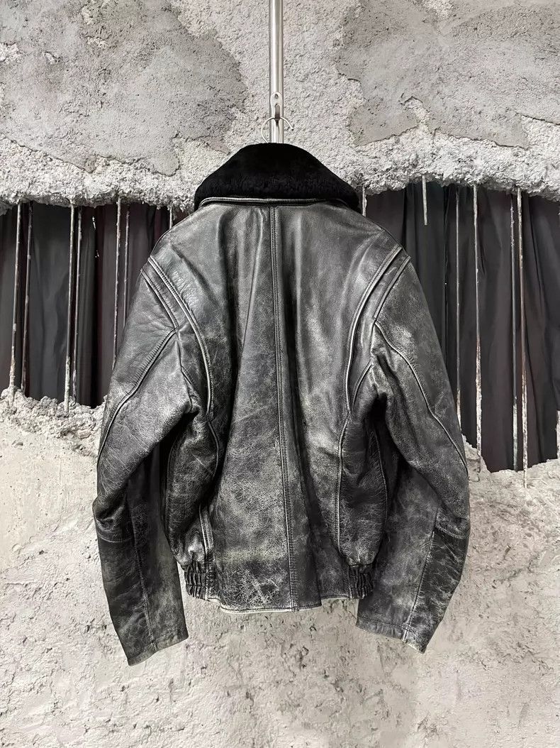 Diesel Vintage Boxy Leather Jacket by Diesel Size US L / EU 52-54 / 3 - 2 Thumbnail