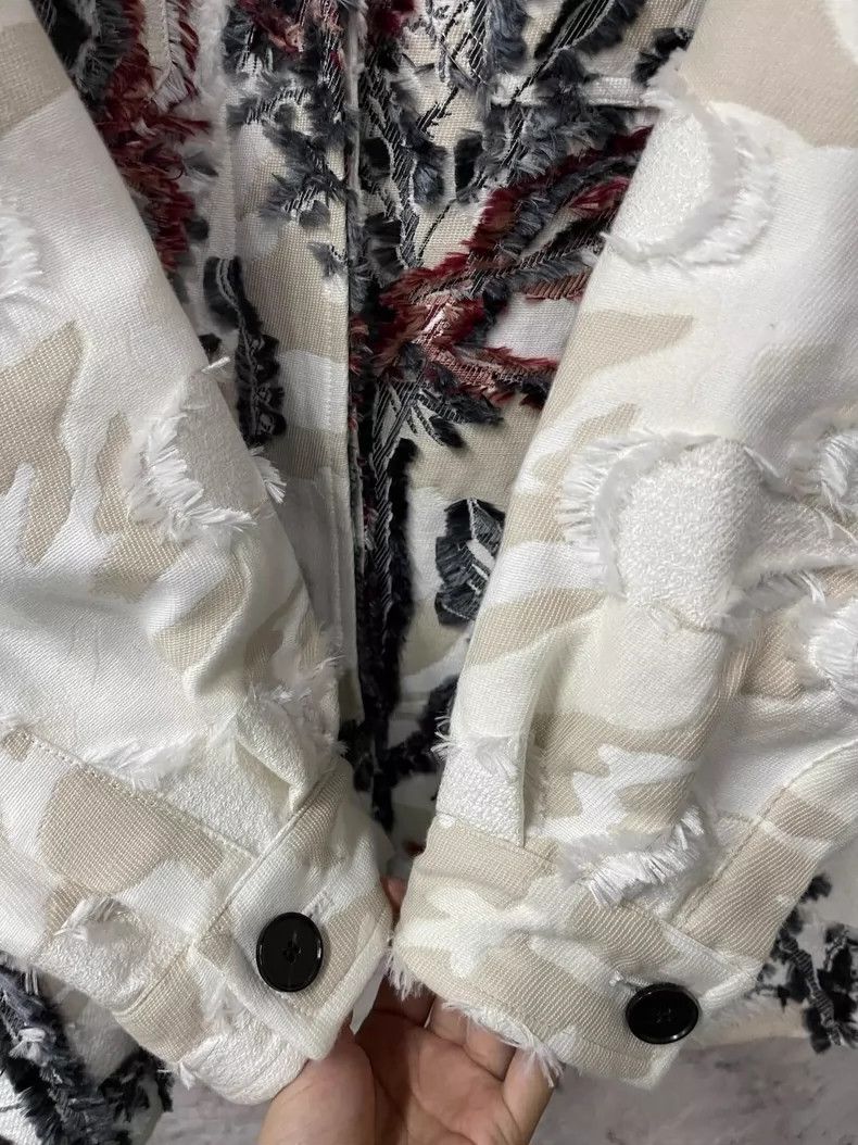 Dior Dior Floral Denim Jacket with Embroidery Size US S / EU 44-46 / 1 - 5 Thumbnail