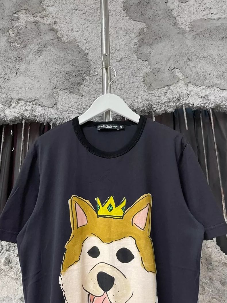 Dolce & Gabbana Dolce Gabbana Short Sleeve Dog T-Shirt Size US L / EU 52-54 / 3 - 4 Thumbnail